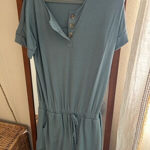 Zenana Outfitters Teal Button-Up Top